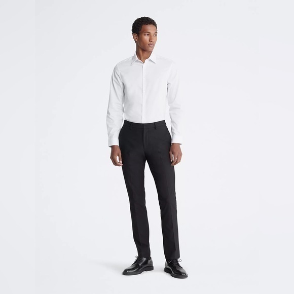 Calvin Klein Other - Cotton Herringbone Slim Fit Dress Shirt